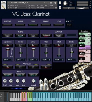 Jazz Clarinet Kontakt sound library