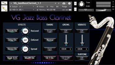 VG Jazz Bass Clarinet Kontakt