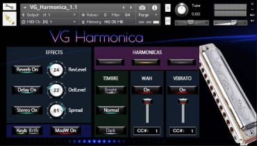 VG Harmonica Kontakt Sound library