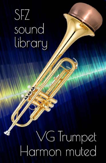 Harmon muted trumpet sfz sound library