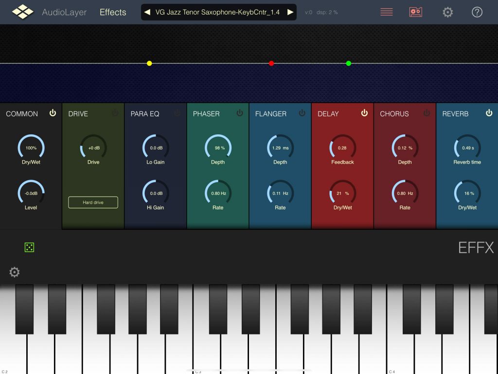 Tenor Saxophone AudioLayer sound library iPad iPhone