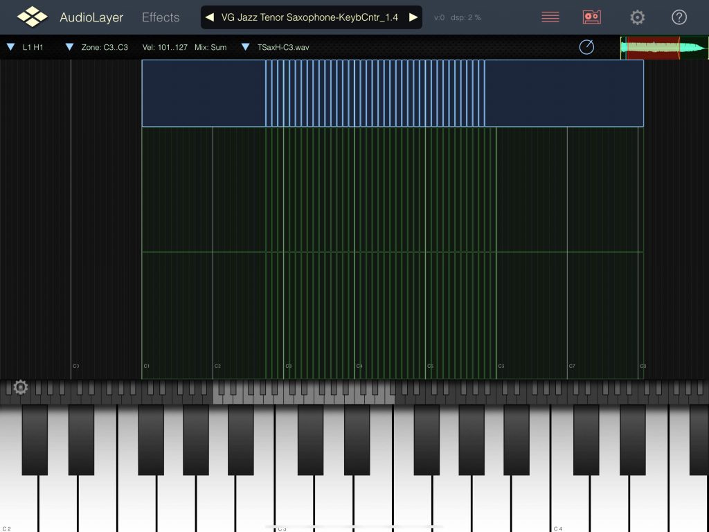 Tenor Saxophone AudioLayer sound library iPad iPhone