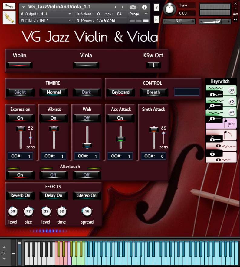 VG Jazz Violin and Viola sounds for Kontakt