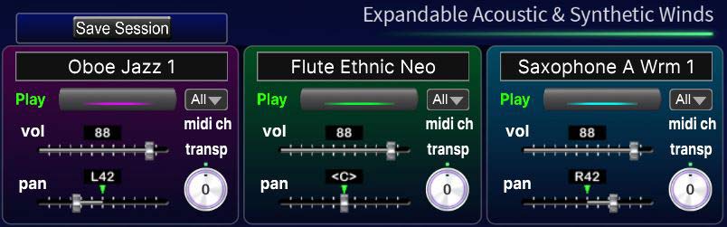 Three Instrument Layers — Sound Selection