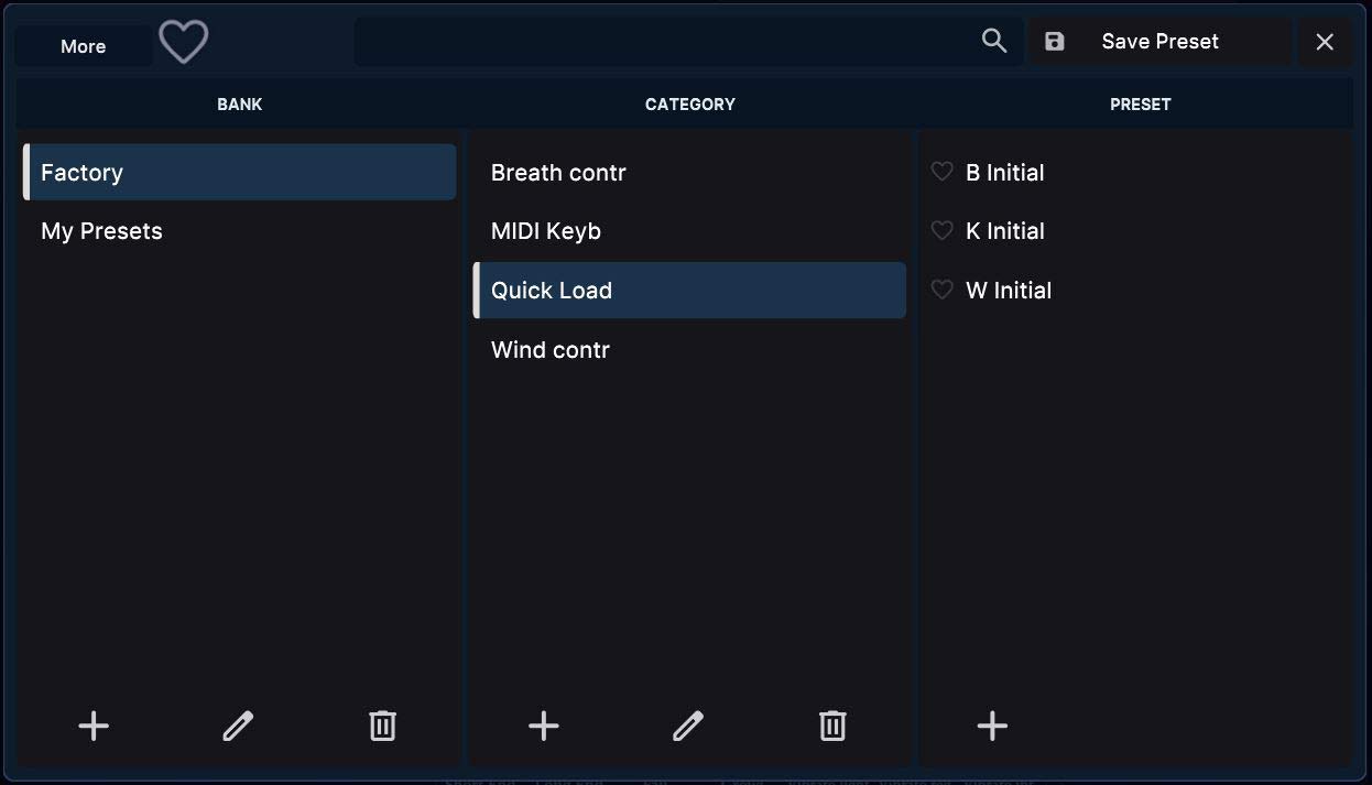 Preset Browser