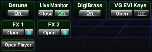 Detune, DigiBrass, VG EVI Keys